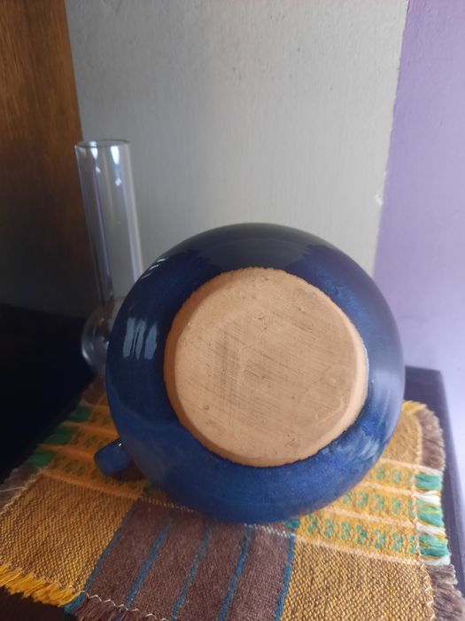 Lampka naftowa, ceramiczna