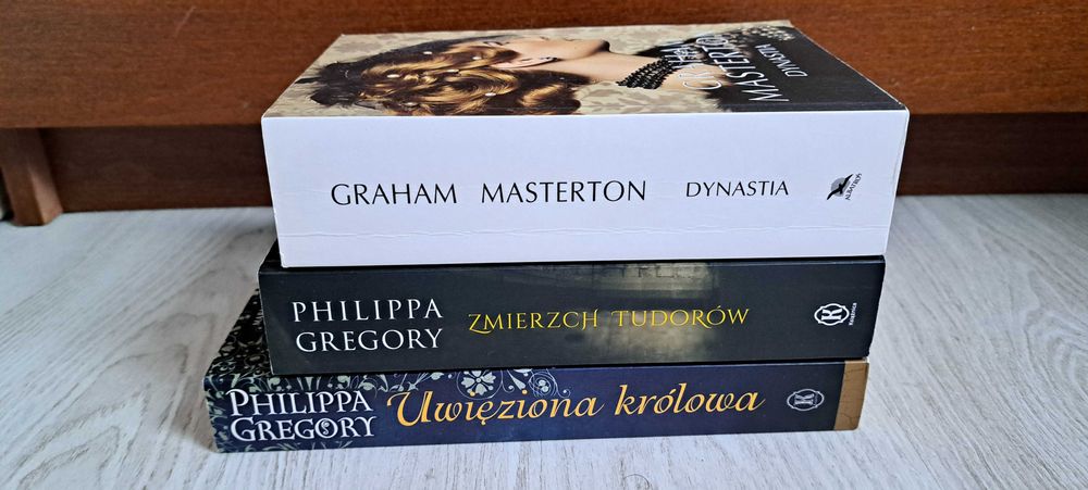 3x Gregory Uwięziona królowa + Zmierzch Tudorów + Masterton Dynastia