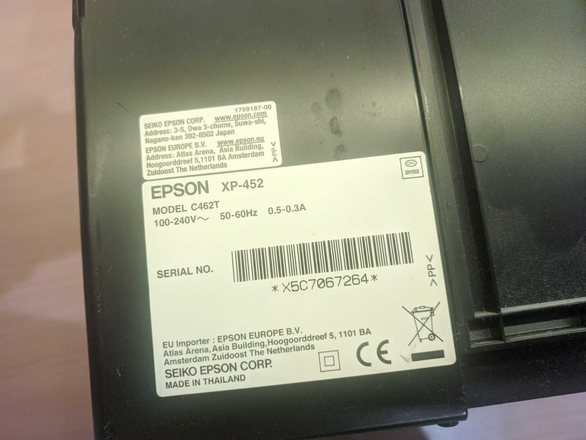 EPSON XP-452 | drukarka | skaner | wifi | usb