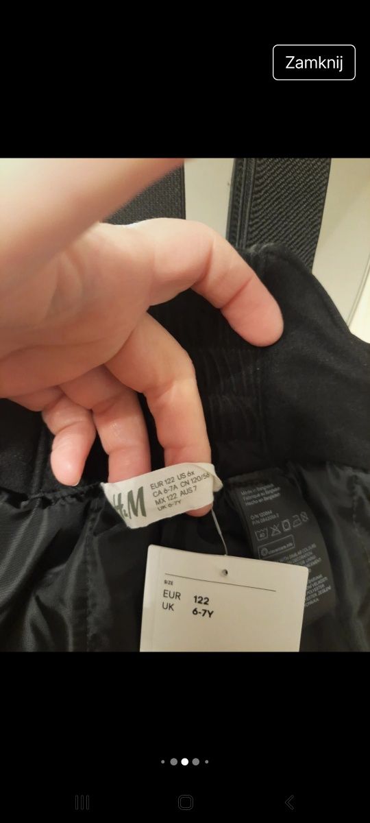 Spodnie zimowe narciarskie 122 H&M