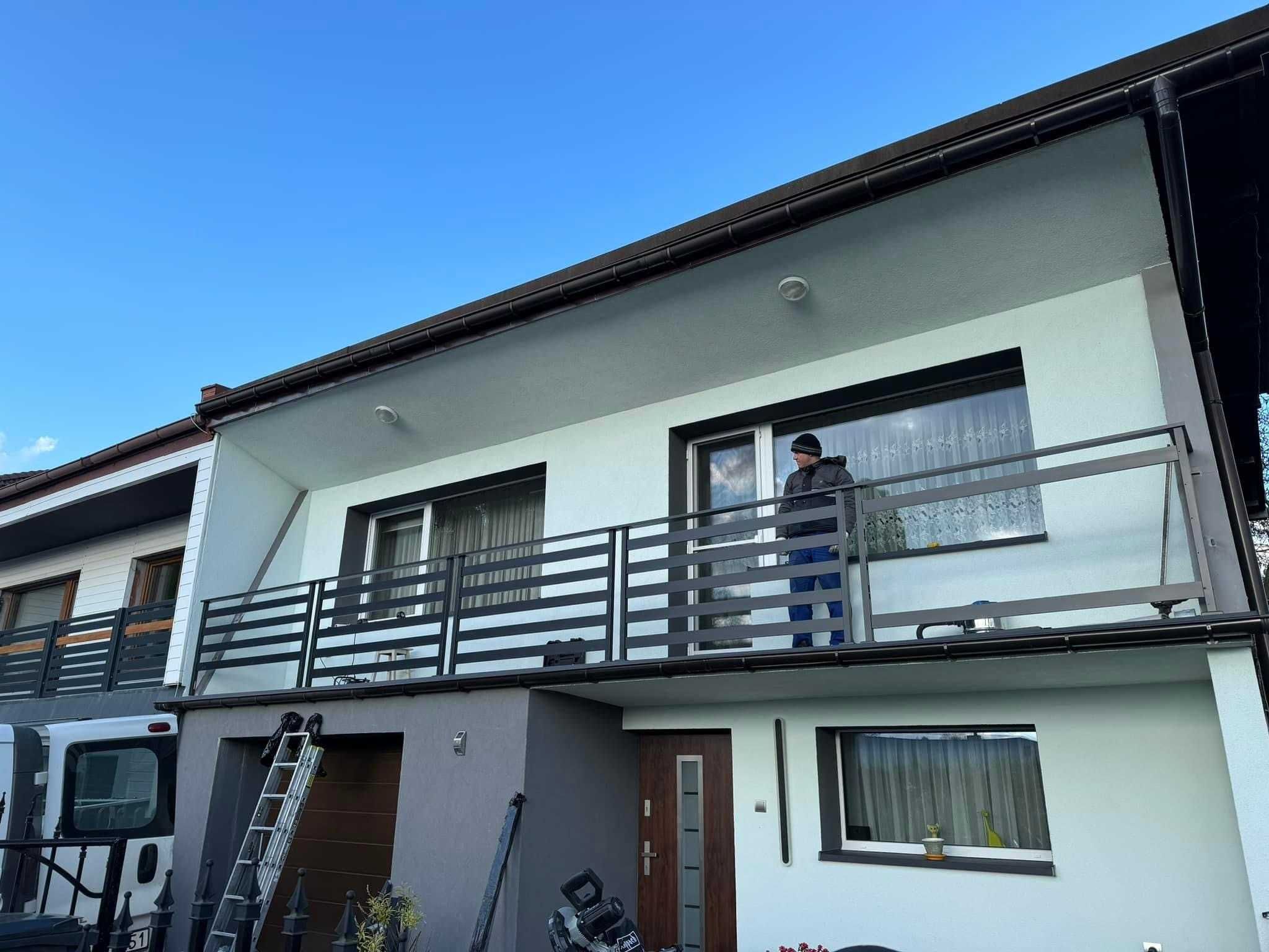 Balustrada balkonowa balustrady aluminiowe barierki stali nierdzewnej