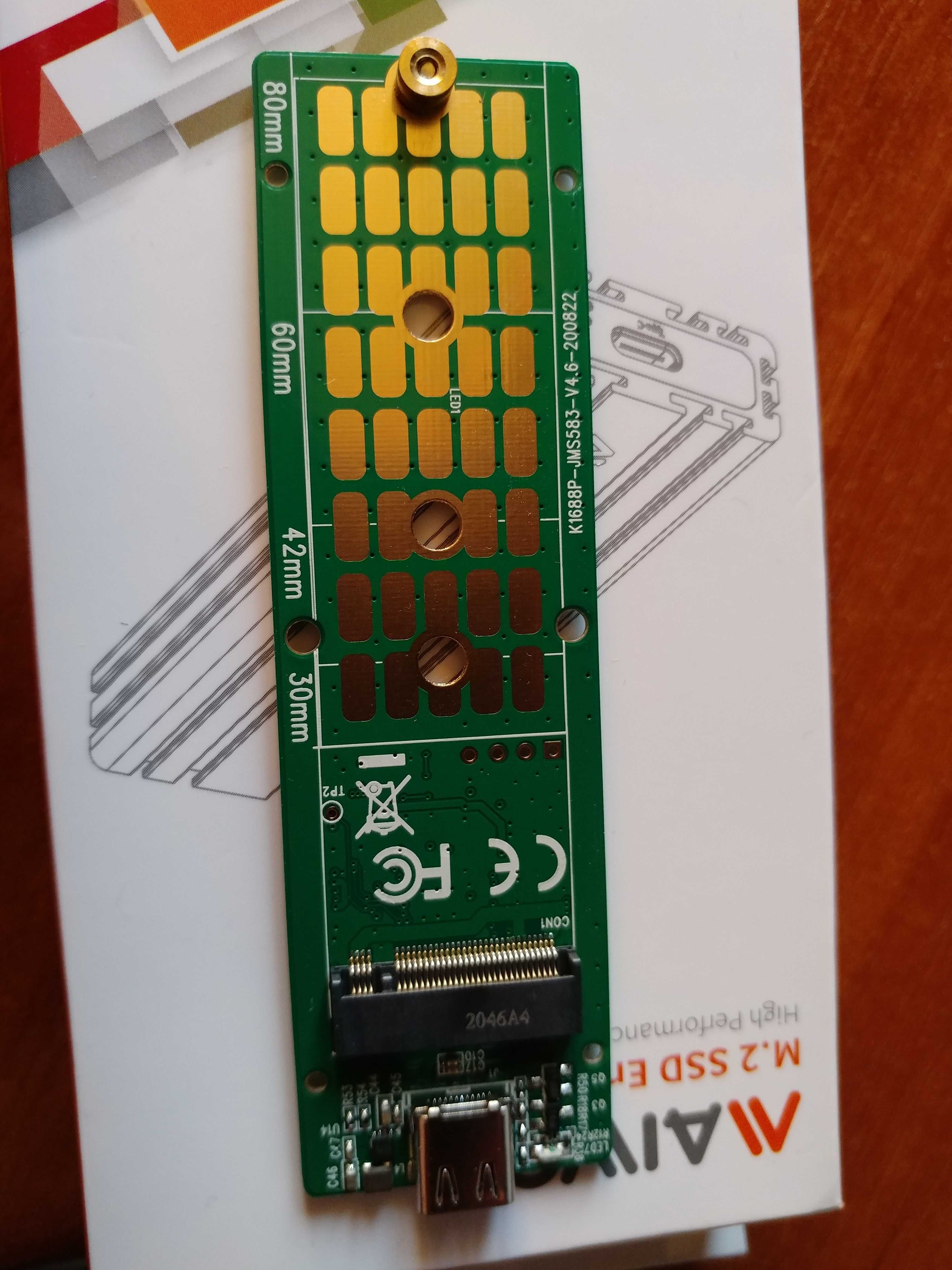 Внешний карман MAIWO K1686P M.2 SSD to USB 3.1 Space Gray