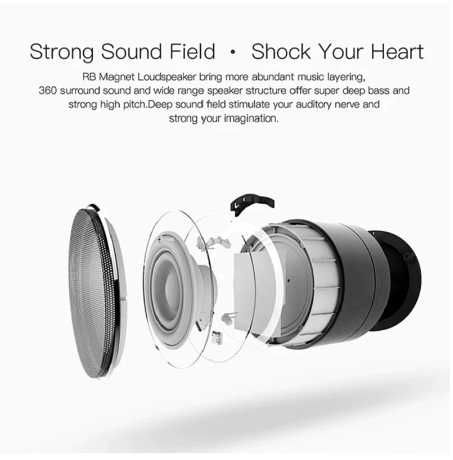 Subwoofer para telefomóvel, sem fio bluetooth, mini cartão