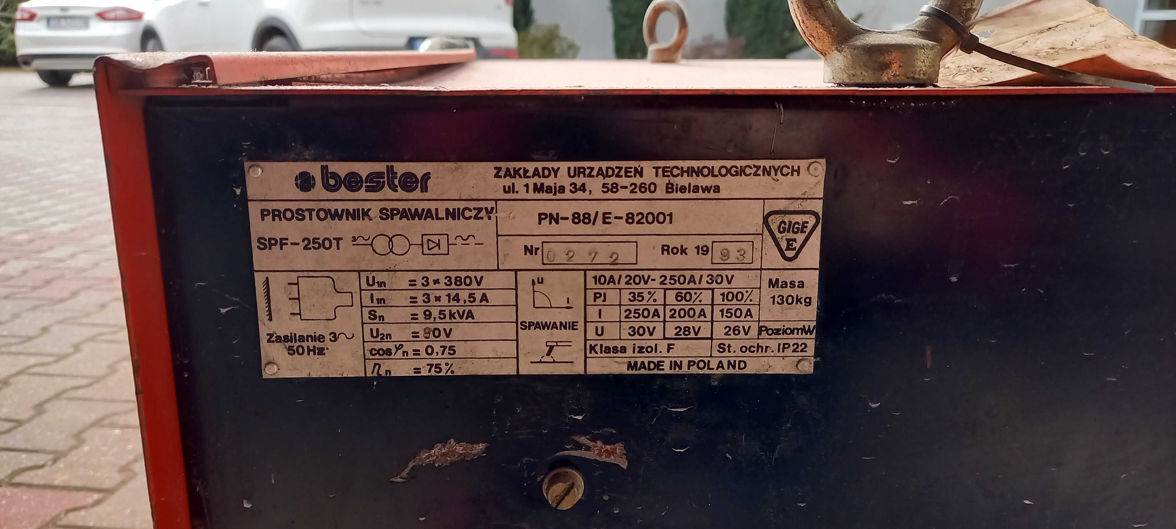 Prostownik Spawalniczy BESTER SPF-250T