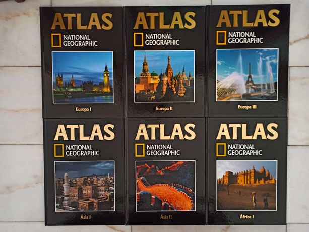 Coleção de 24 Volumes Atlas National Geographic