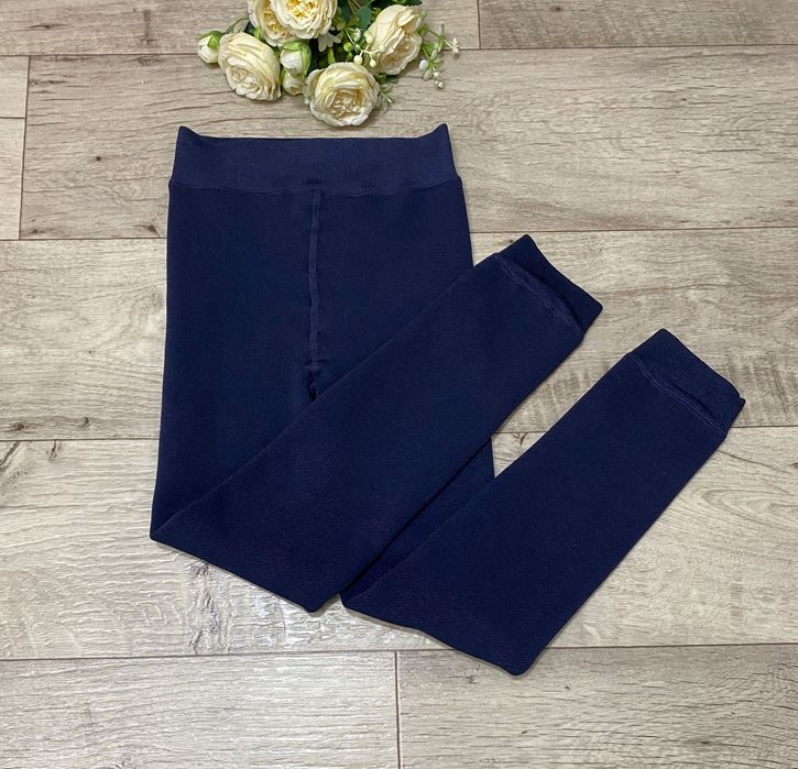 Синие лосины на меху, утепленные лосины, термолосины PRIMARK, р.XS-M