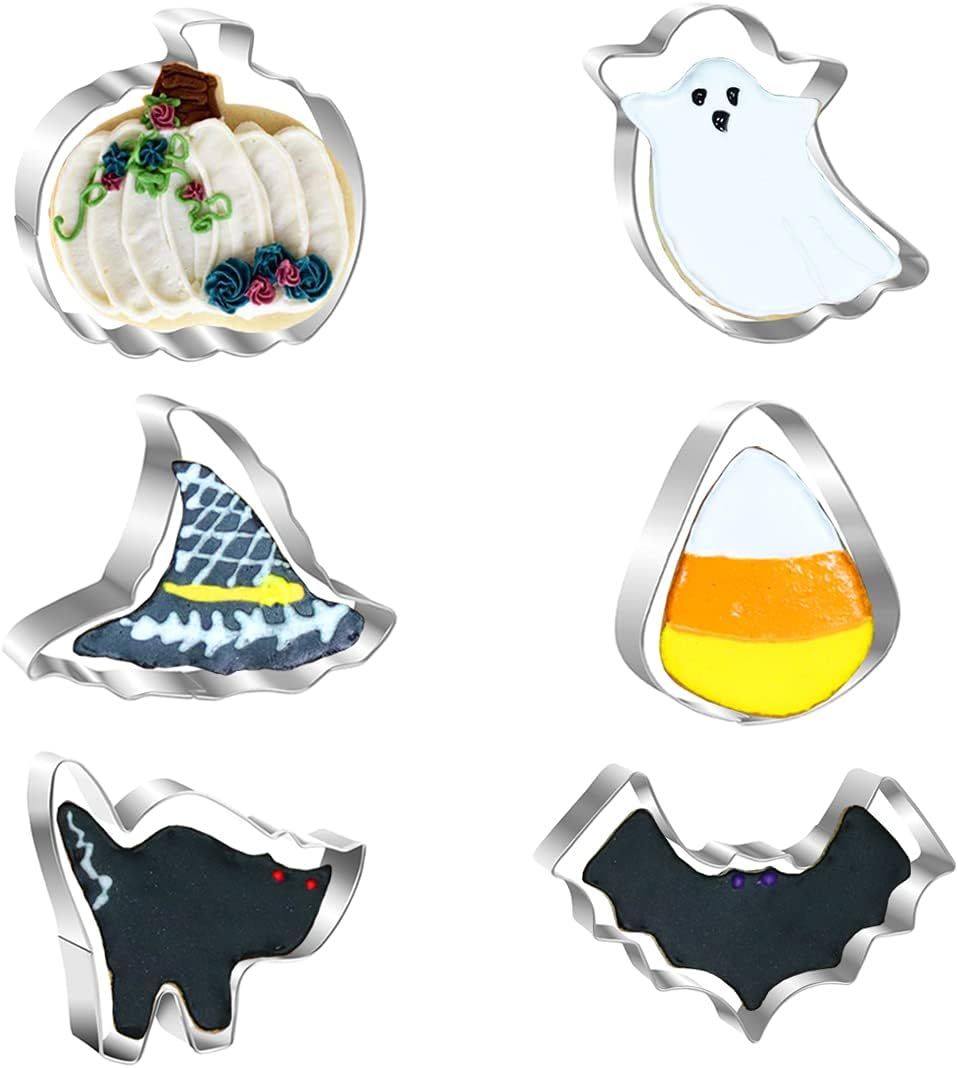 Zestaw 6 Foremek do Ciastek na Halloween Stal Nierdzewna