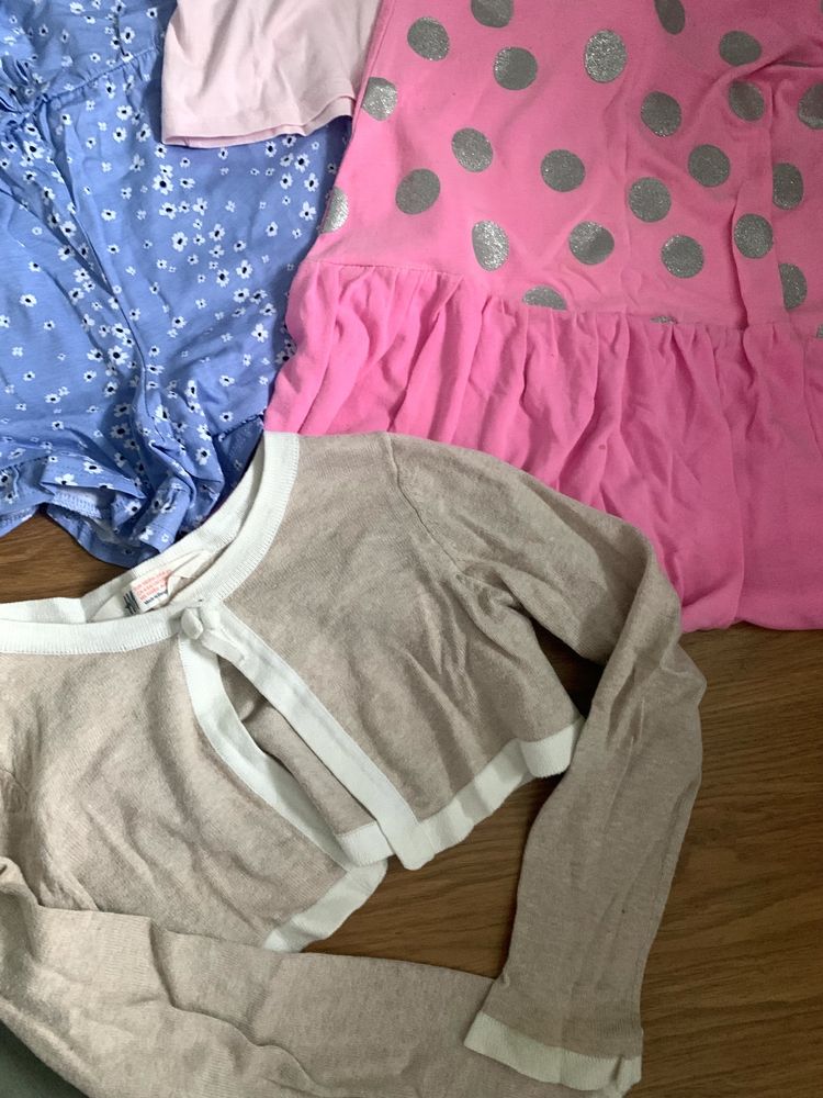 H&M paka ubrań dla dziewcztnki r. 116