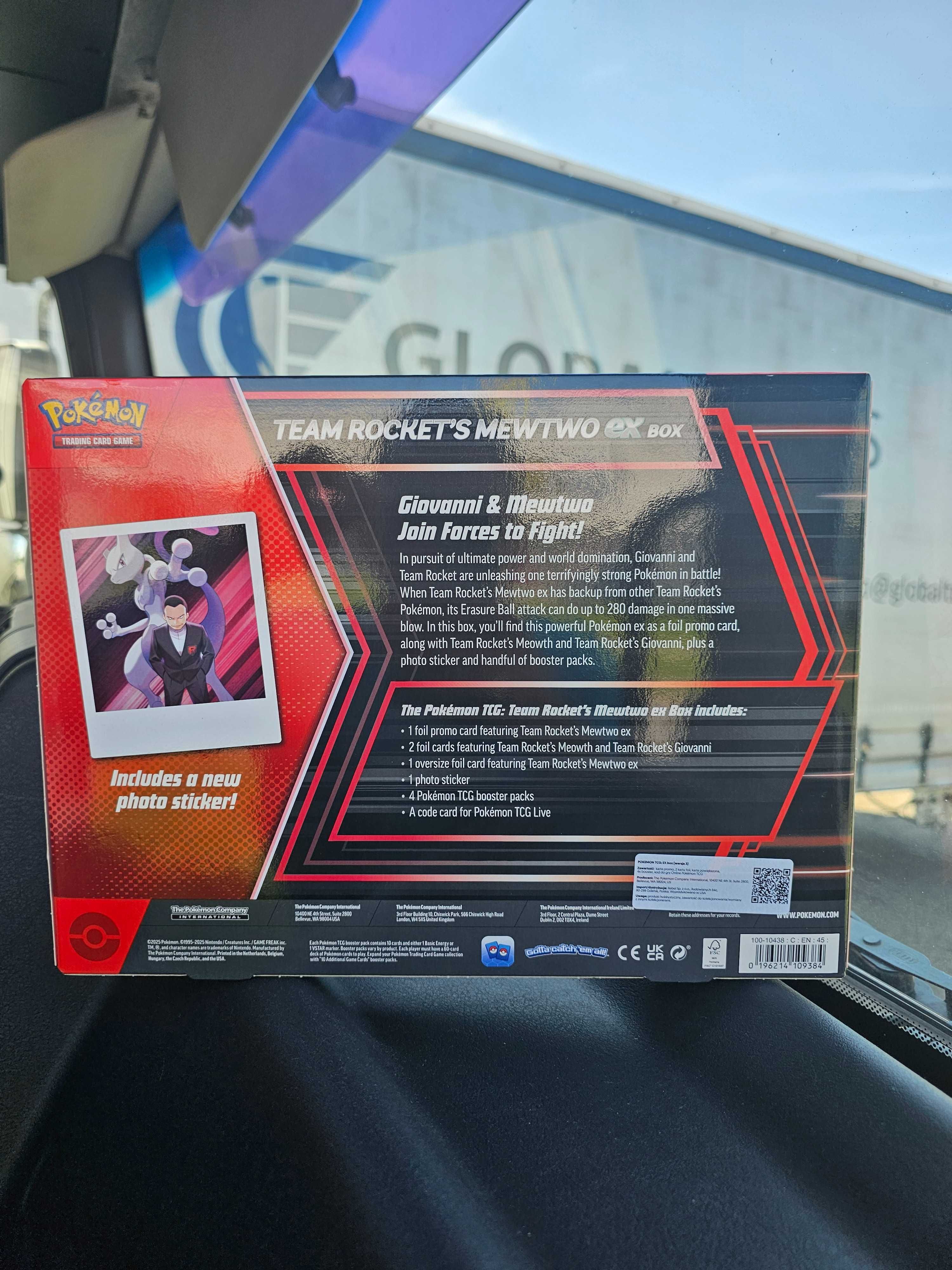 Pokemon Team rocket s mewtwo ex box