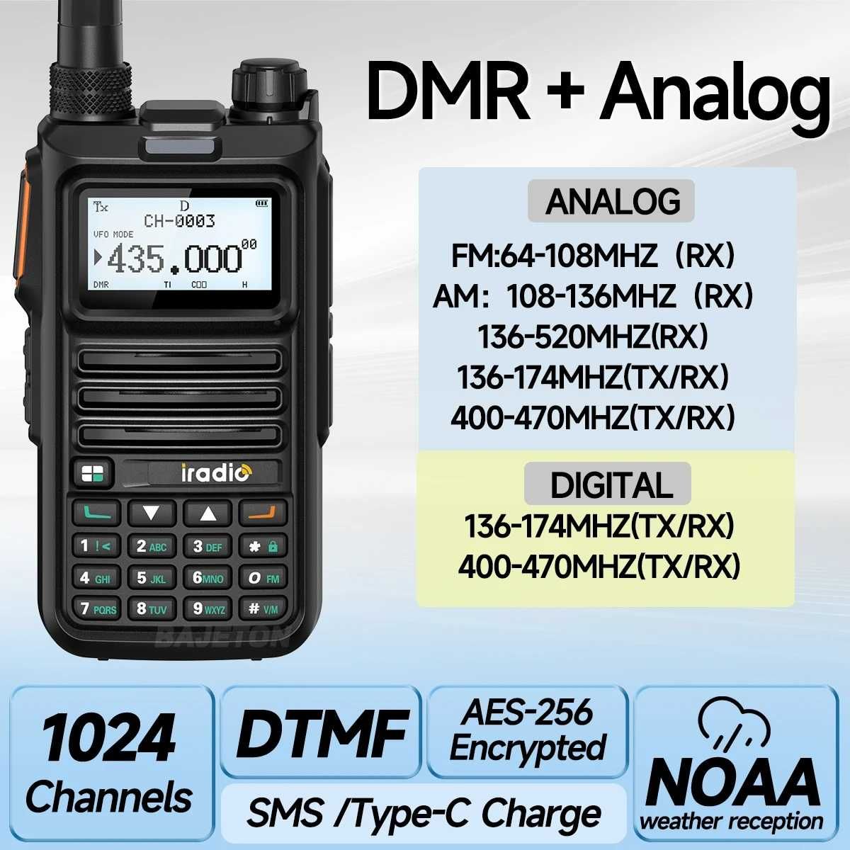 Рация Iradio DM-UV4R