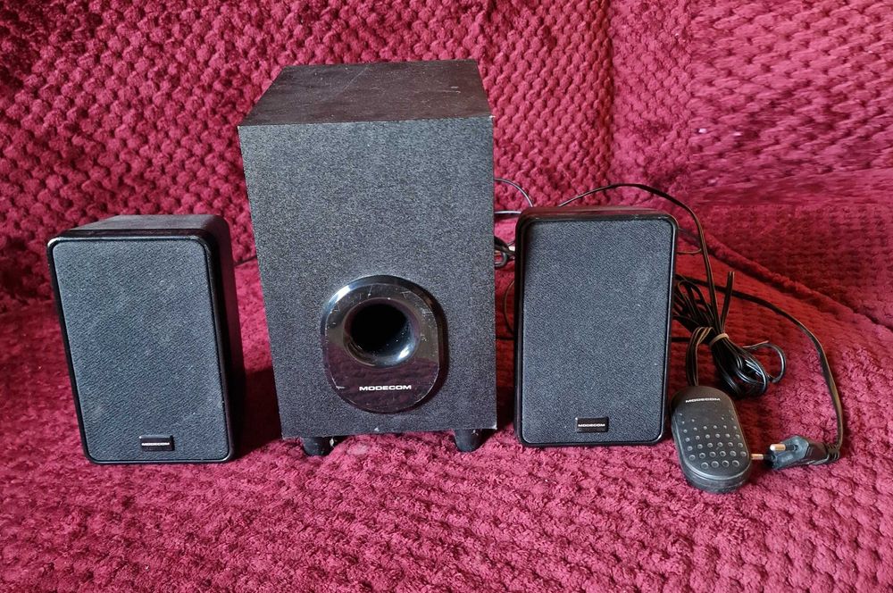 Zestaw głośników z subwooferem Modecom wejście jack