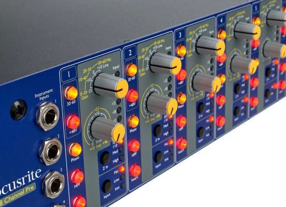 Focusrite ISA 828 - pré amp 8 canais