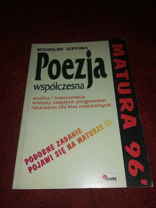 książka  Poezja  współczesna  analiza  i  interpretacja