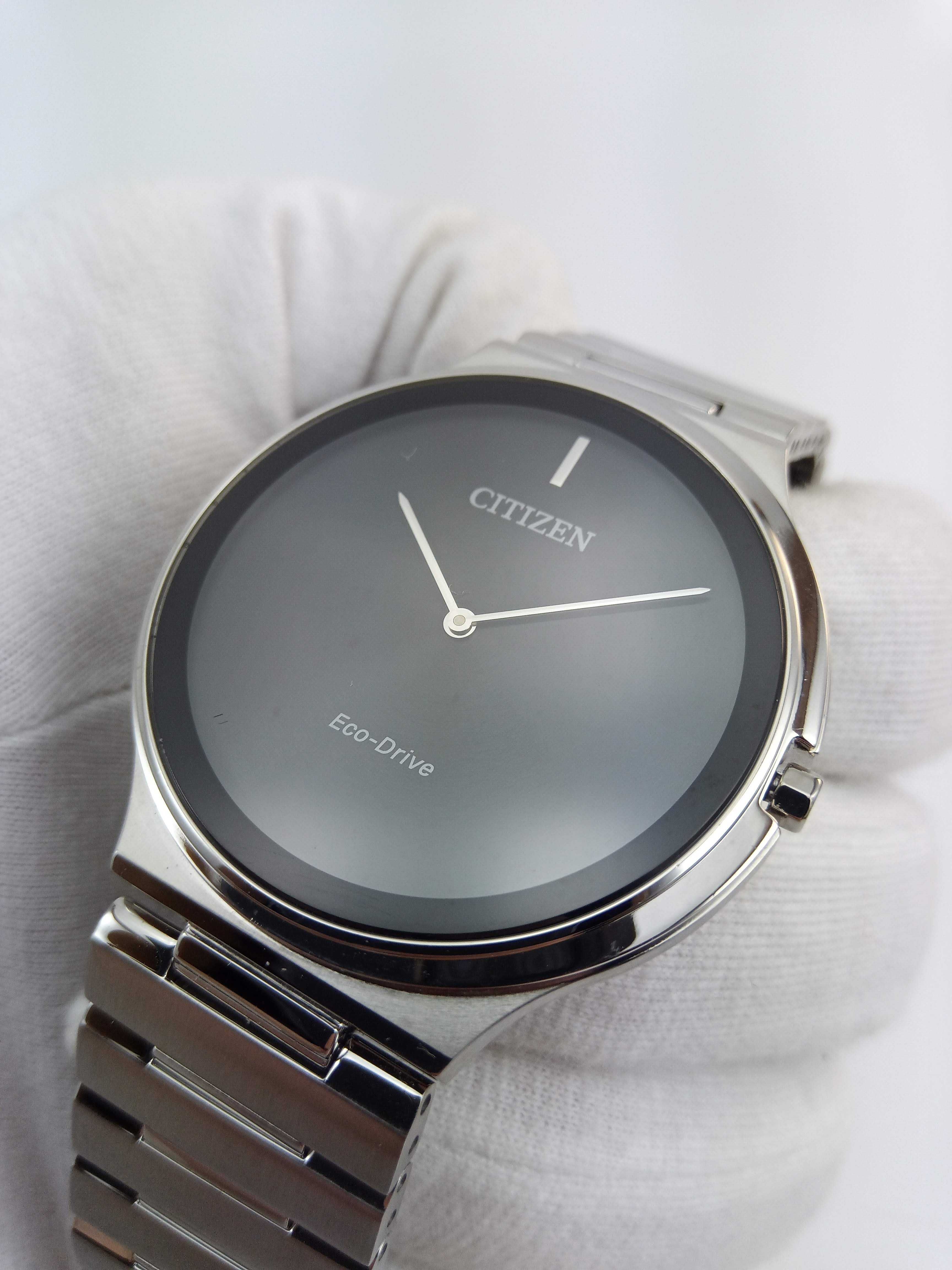 Сверхтонкие японские часы Citizen Eco-Drive AR3110-52E сапфир годинник