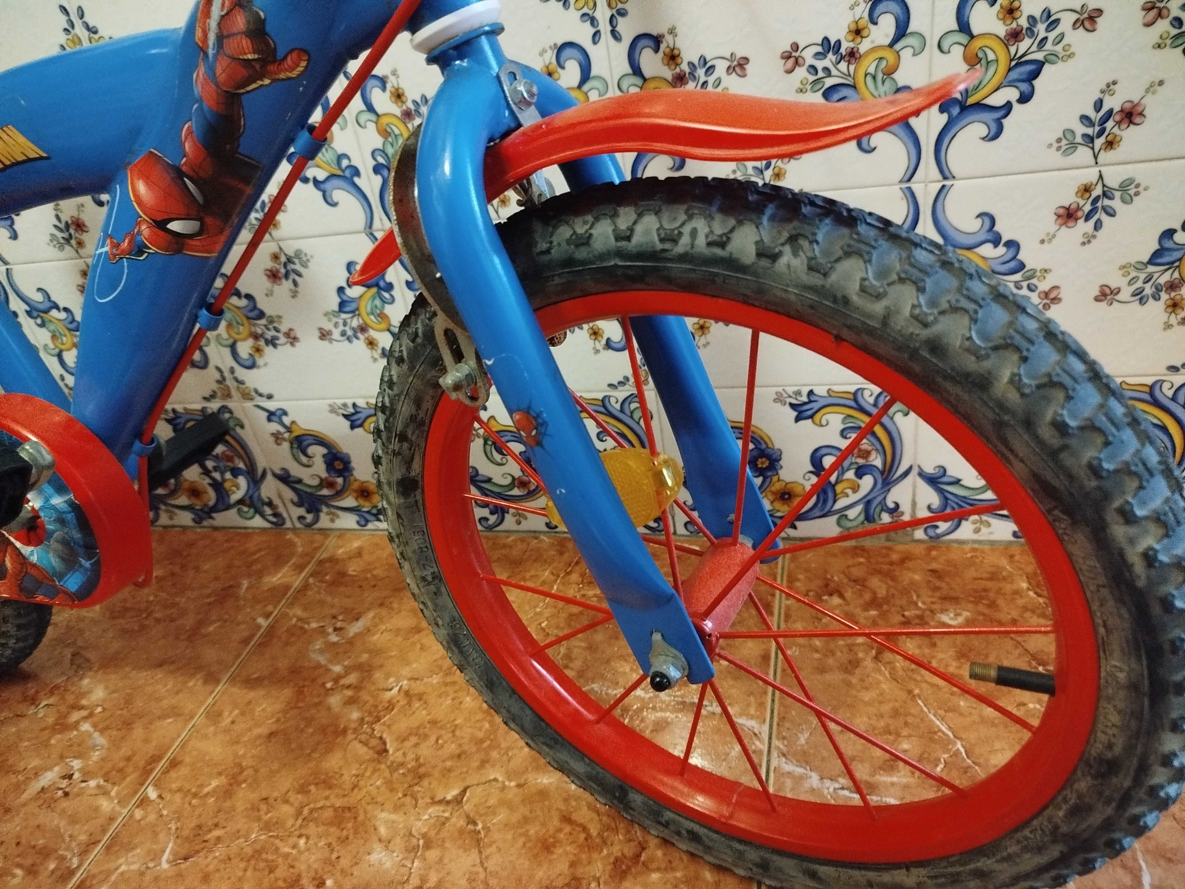 Bicicleta Spiderman criança