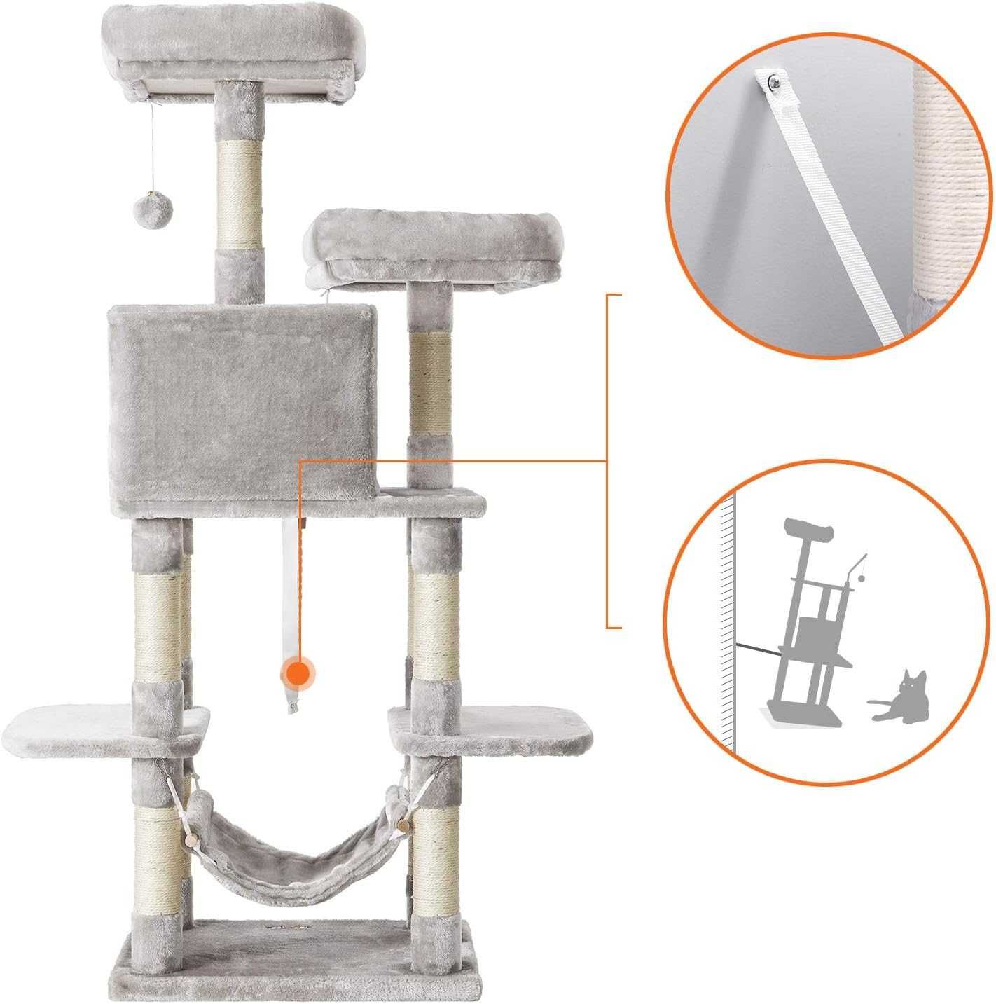 ENVIO GRÁTIS - Árvore para gatos, arranhador de gatos 150cm