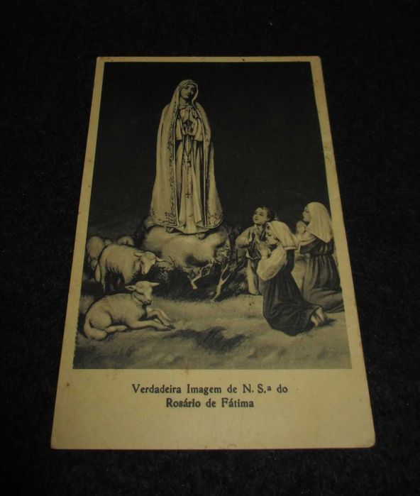 Bilhete Postal Verdadeira Imagem de N. S.ª do Rosário de Fátima 1940