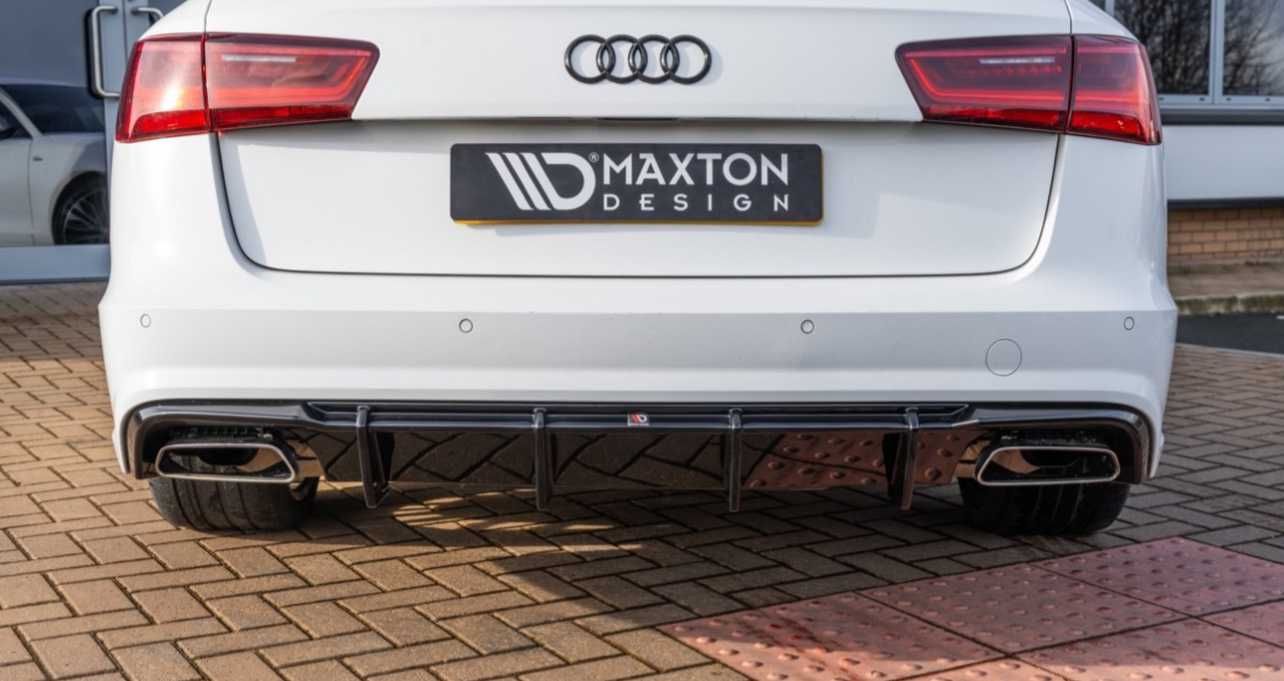 Диффузор Audi a6 c7 s-line / s6 c7 (14-18) тюнинг юбка обвес (Maxton)