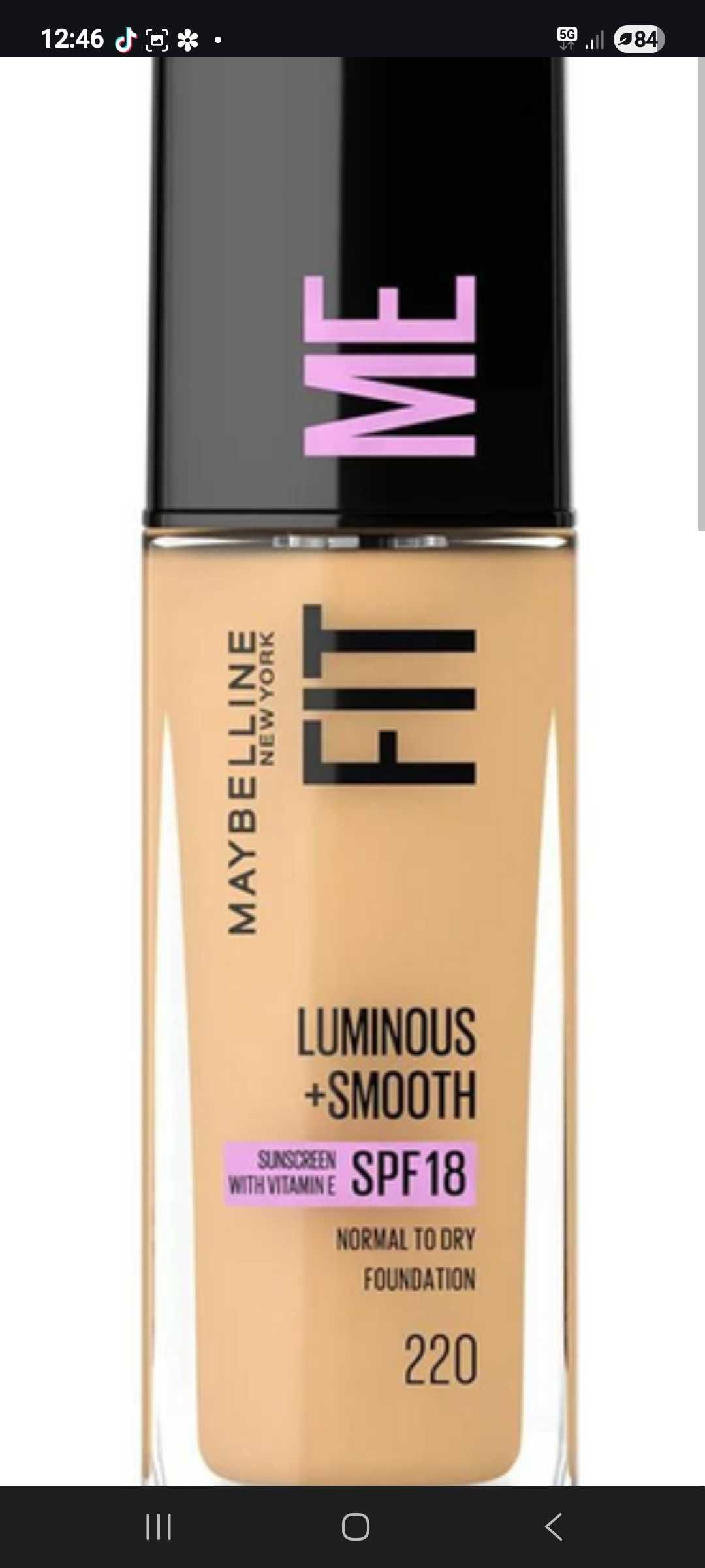 Fluid maybelline Fit Me Luminous + Smooth Foundation