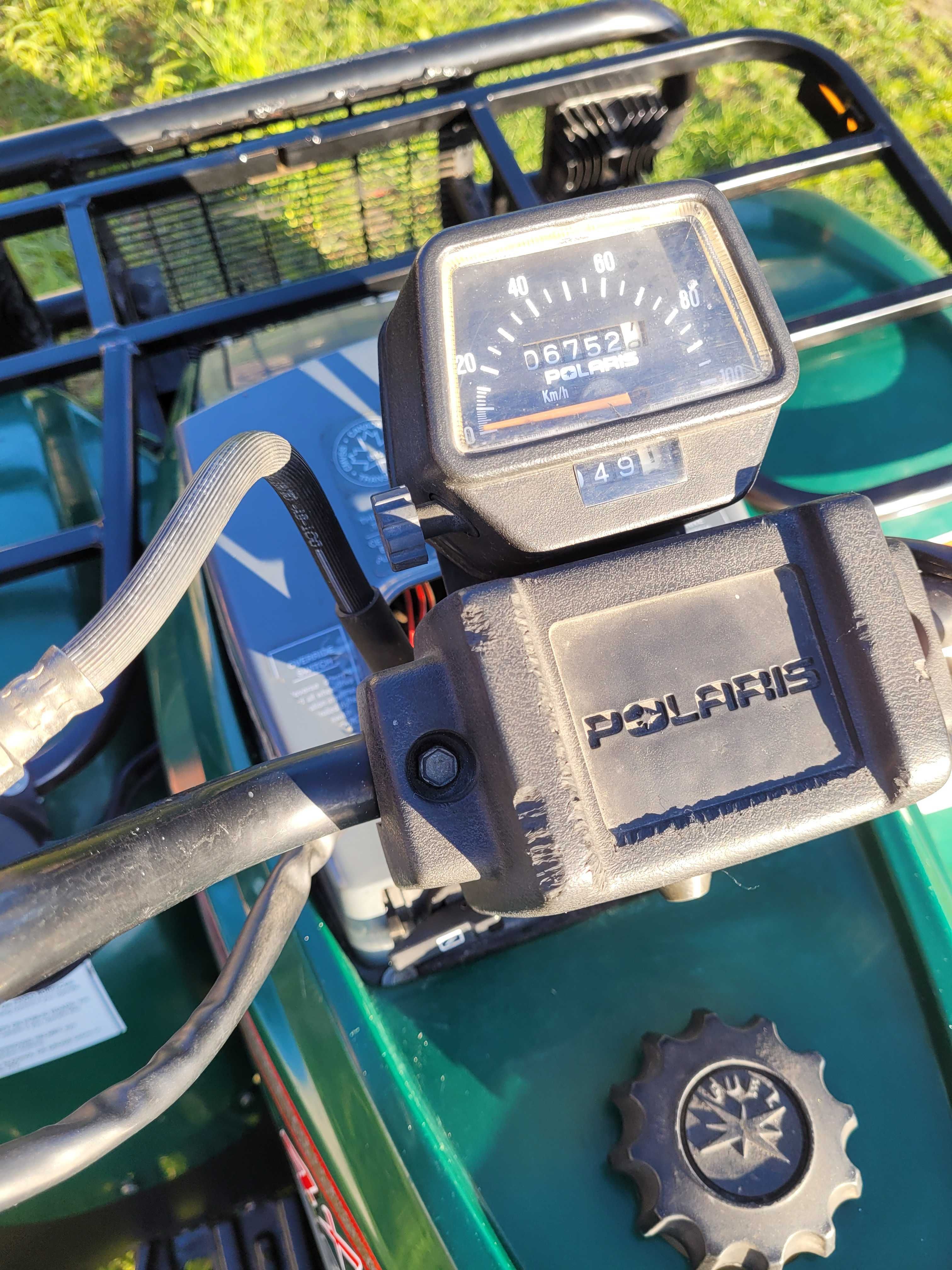 Quad Polaris Magnum 425 plus przyczepa i pług
