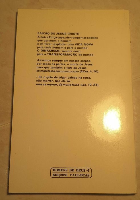 "A Força da Paixão", S. Paulo da Cruz