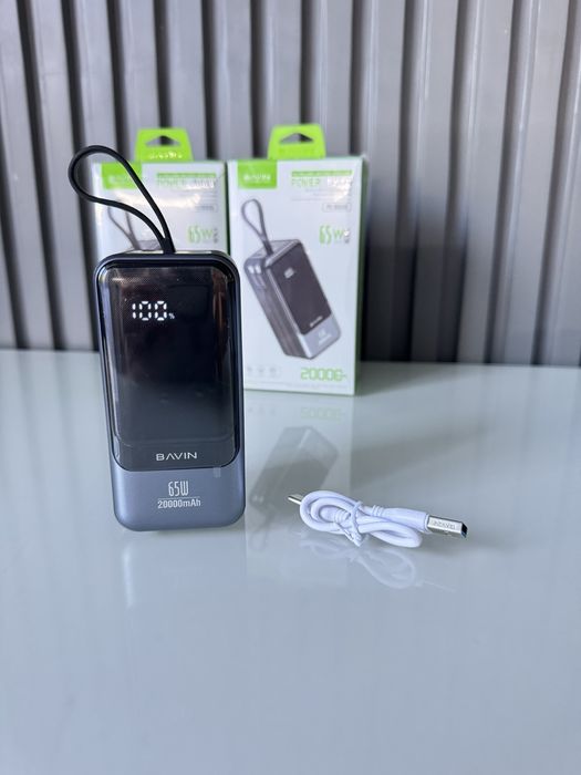 Power Bank BAVIN PC1093S 20000mah 65w для ноутбуков(Повер Банк 65Ват)