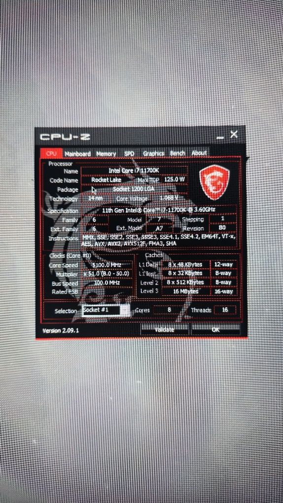 Комплект Материнки Msi Z590 Gaming Carbon + Процесор I7 11700k + DDR4