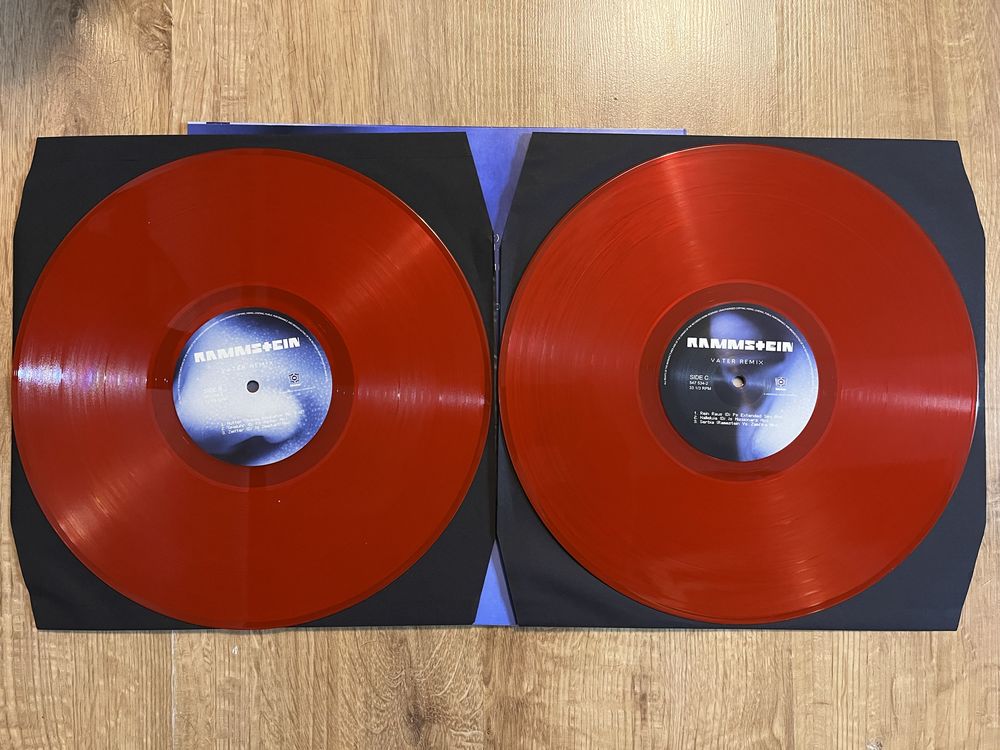 Płyty winylowe Rammstein Water Remix, red vinyl.