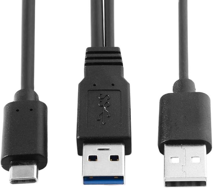 cablecc uc-125 podwójny kabel zasilania type-c usb-c