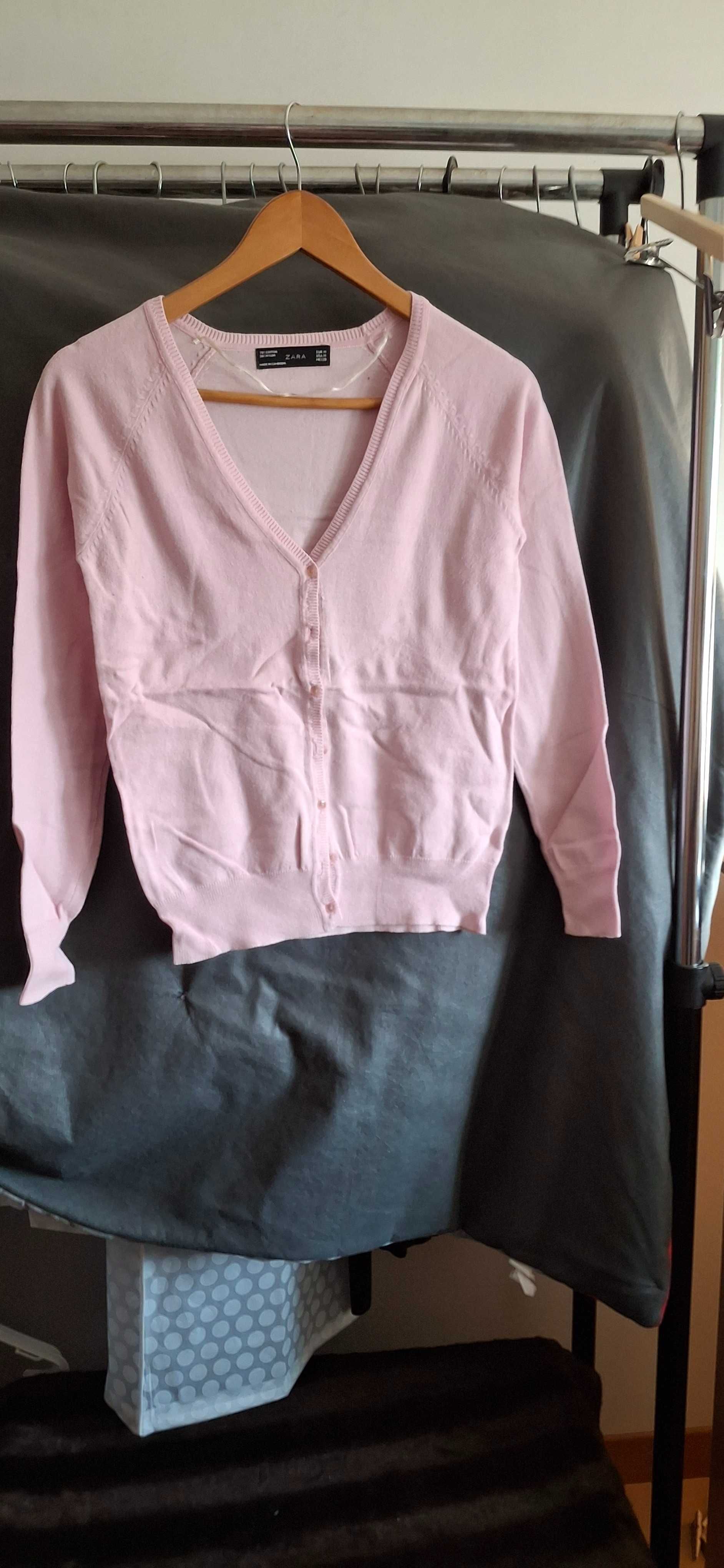 Cardigan rosa bebé