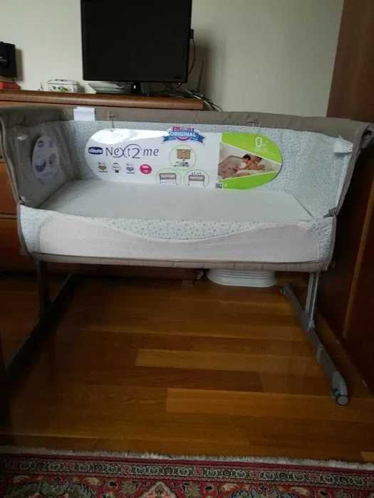 Chicco next2me łóżeczko dostawne dostawka dostawcze beżowe