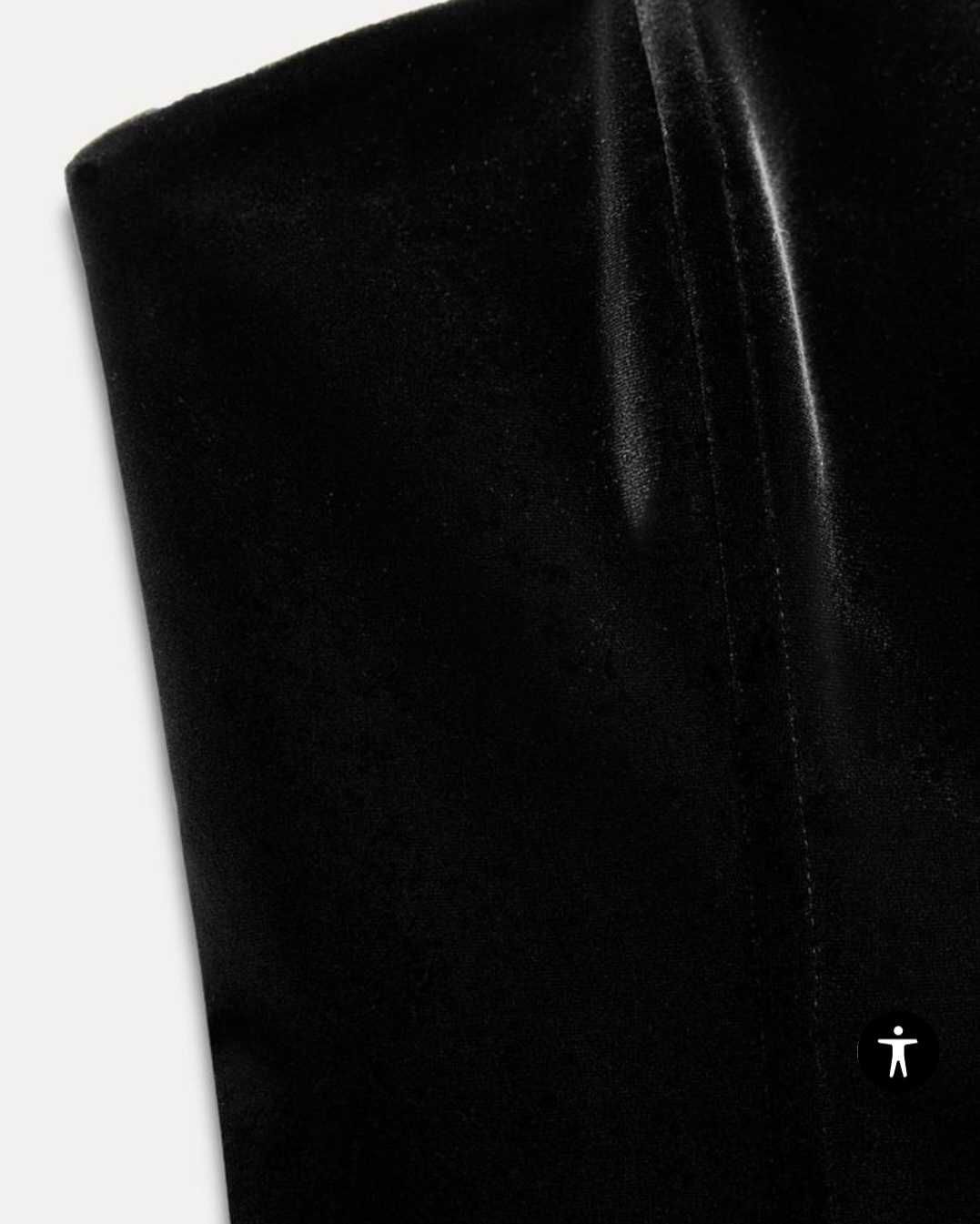 Zara оксамитова міні сукня чорна,  розмір L