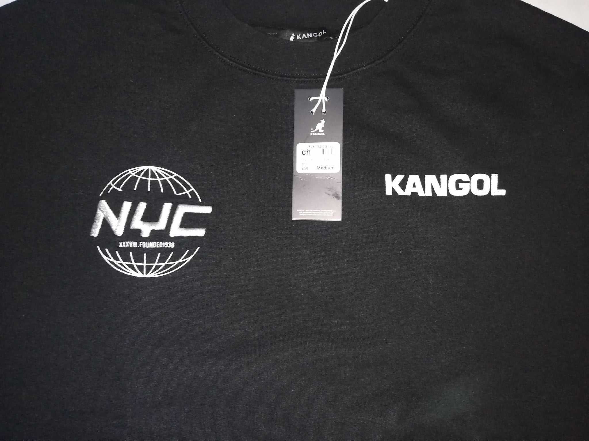KANGOL NYC Graphic Nowa Bluza Męska Bawełna Roz M Oryginalna 100%