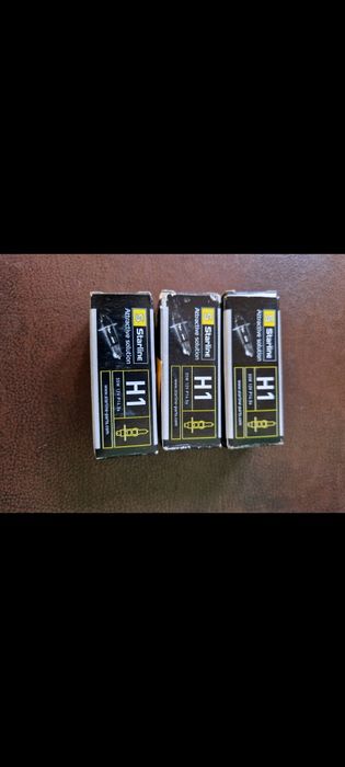 Żarówki samochodowe H1 nowe 3 szt niebieskie