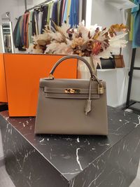 Сумка Hermes Kelly 28 Epsom Bag Etoupe