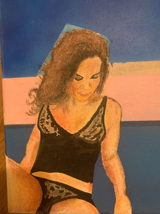 pintura moderna em acrilico sobre tela