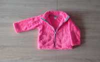 Różowa fluorescencyjna kurtka/bluzeczka dla dziewczynki 2 latka