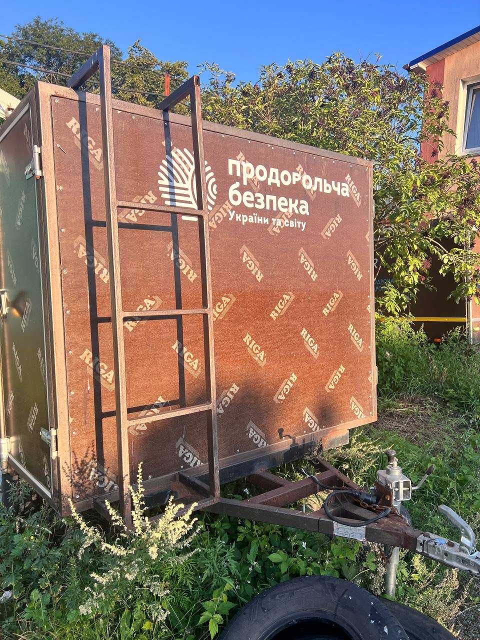 Причіп для дронів, генераторів, мотоциклів (фургон). одноосний