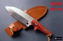 Nóż myśliwski stal SV30 bushcraft HRC61 survival taktyczny pochwa