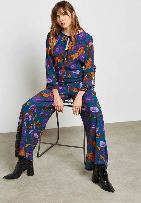 Яскравий комбінезон Mango квітковий принт