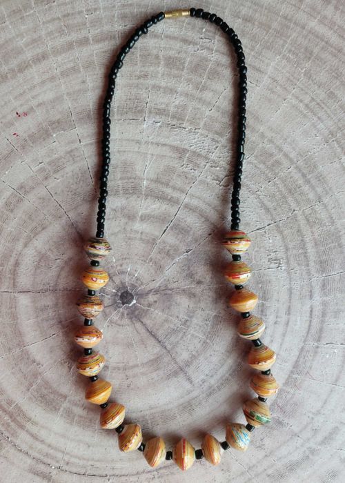 Naszyjnik - Ekologiczny, ręcznie robiony naszyjnik z Afryki [Uganda]