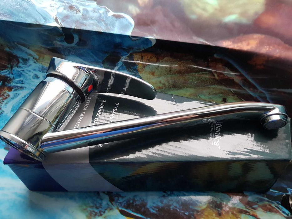 Смеситель змiшувач для кухни ERIS Atlantica 004 хр латунь 40мм