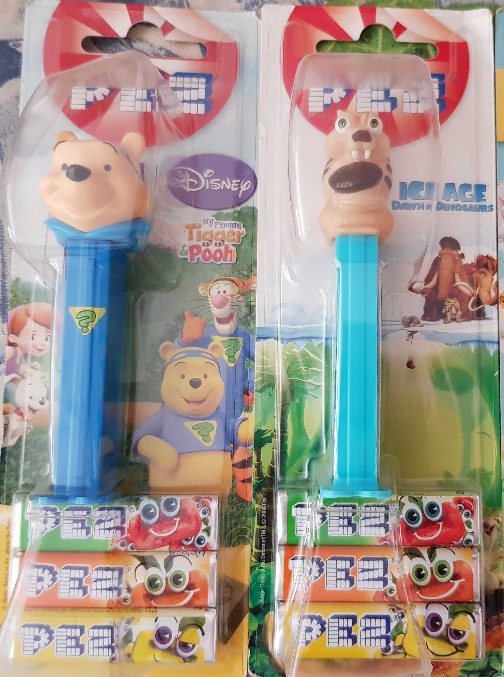 Dispensador PEZ Winnie the Pooh e Scratch Idade do Gelo