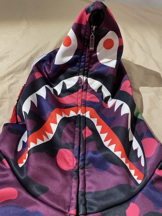 Bluza z kapturem z pelnym zamkiem shark monster jak WGM