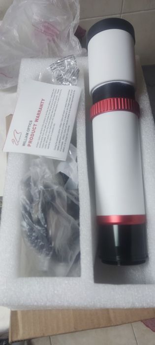 William Optics VIII 50mm Guiding Scope with 1.25" RotoLock - Red