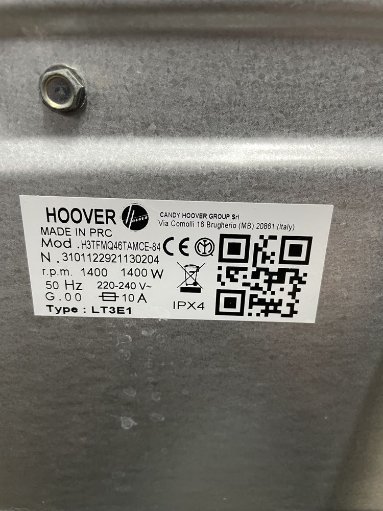 Pralka Hoover H3TFMQ46TAMCE-84 A+++/6kg/1400obr