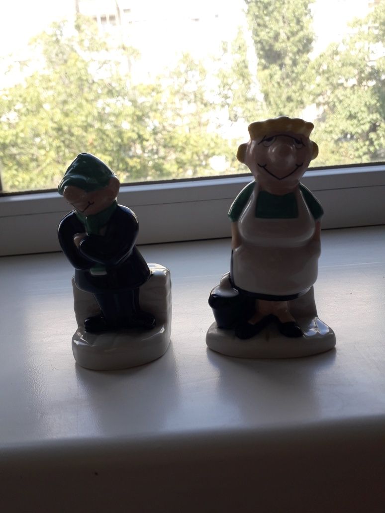andy capp 1997 винтаж набор для специй соли и перца муж и жена
