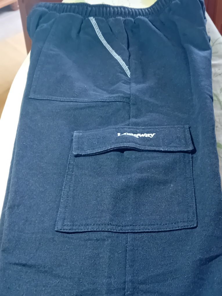 Calça desportiva, informal, unisexo, de algodão