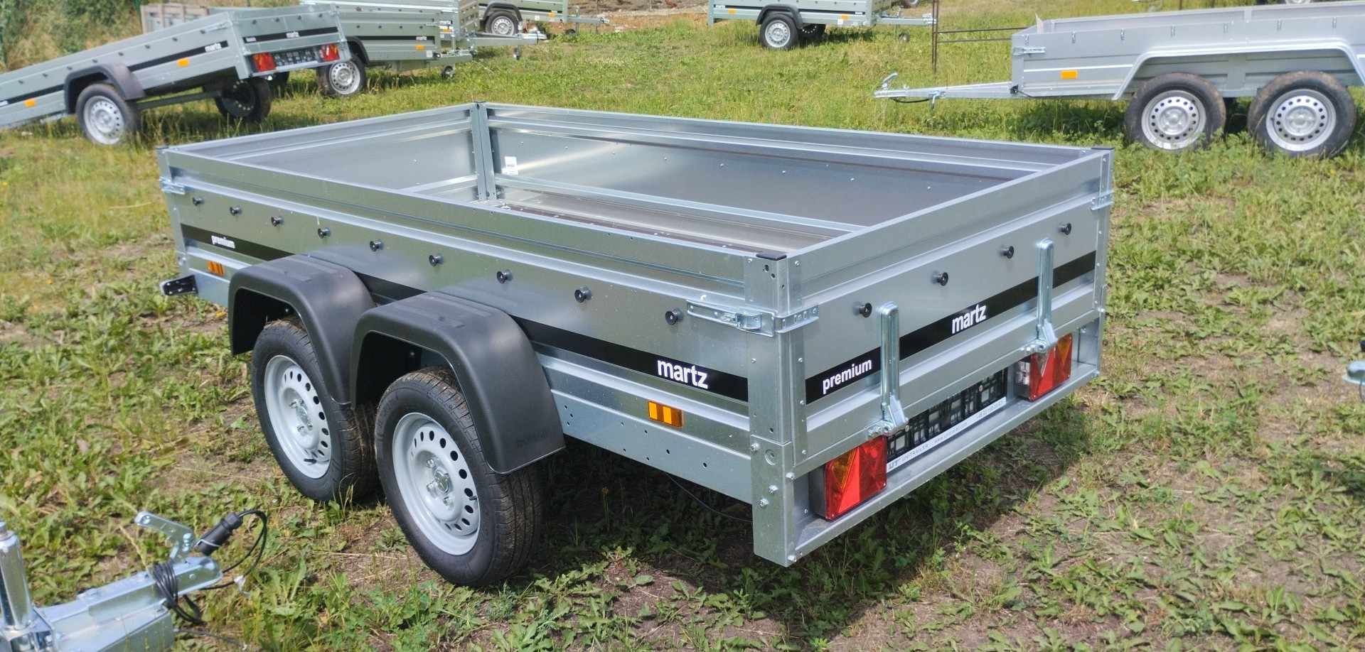 Martz Premium 264x126x40 2 osiowa Przyczepa samochodowa przyczepka