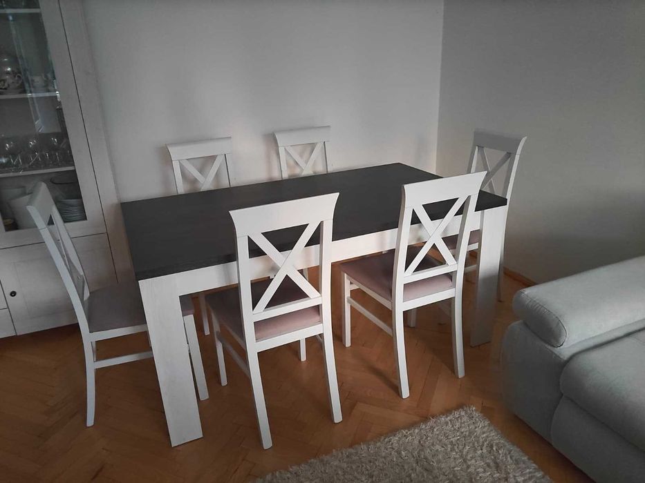 Krzesła Bukowe Alla 2 (6szt) Białe